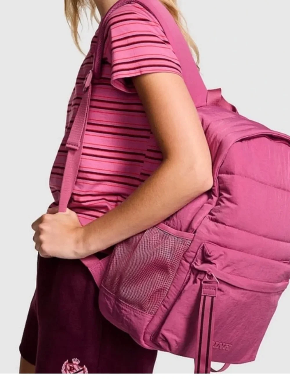 PINK Victoria Secret Quilted Puffer Backpack NWT